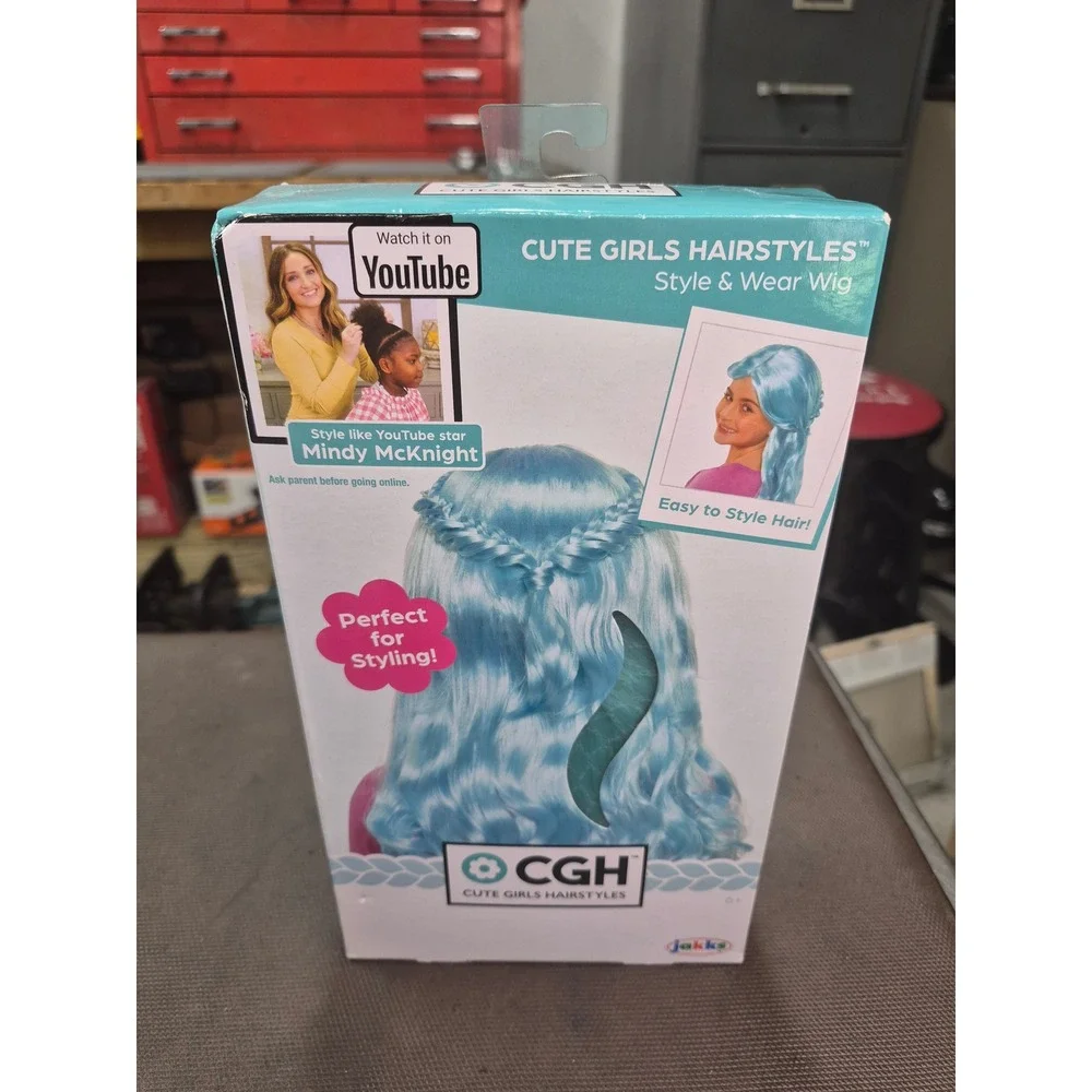 Cute Girls Hairstyles Style & Wear Wig Mindy McKnight Blue New in‎ Box